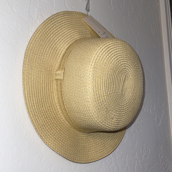 👒”NWT”Women’s Straw Boater Hat (Packable Essential) - Picture 3 of 5